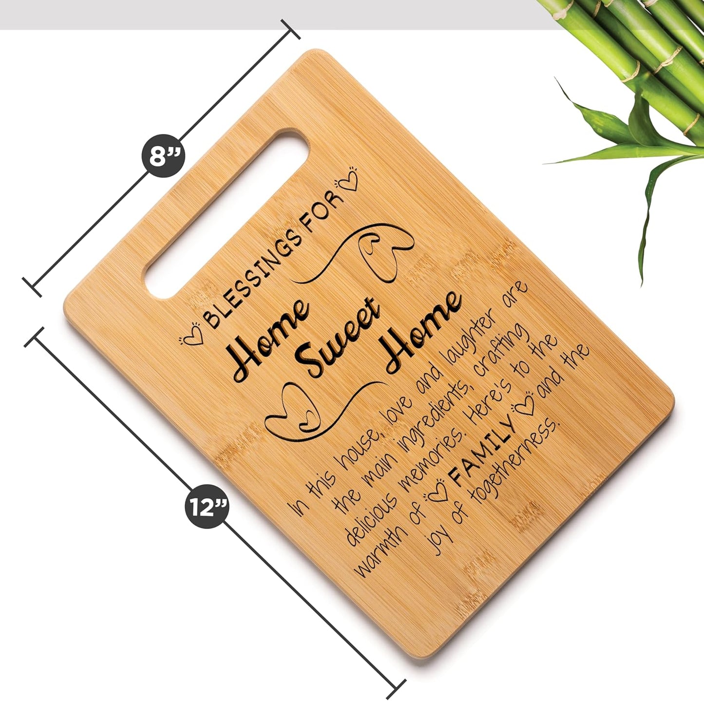House Warming Gifts New Home - Cutting Board Gift Idea for Women & Men, New Apartment Essentials, New House Gift, Welcome Home Gift, Personalized Housewarming Gifts, First Home Gifts, Thank You Gifts