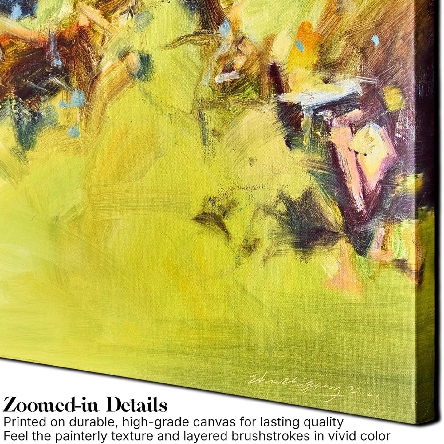 Gloliv Canvas Wall Art – Abstract Wall Decor Painting, Artist-Authorized Reproduction Canvas Prints, Modern Wall Art Decor for Living Room, Bedroom, or Office 32"x24"