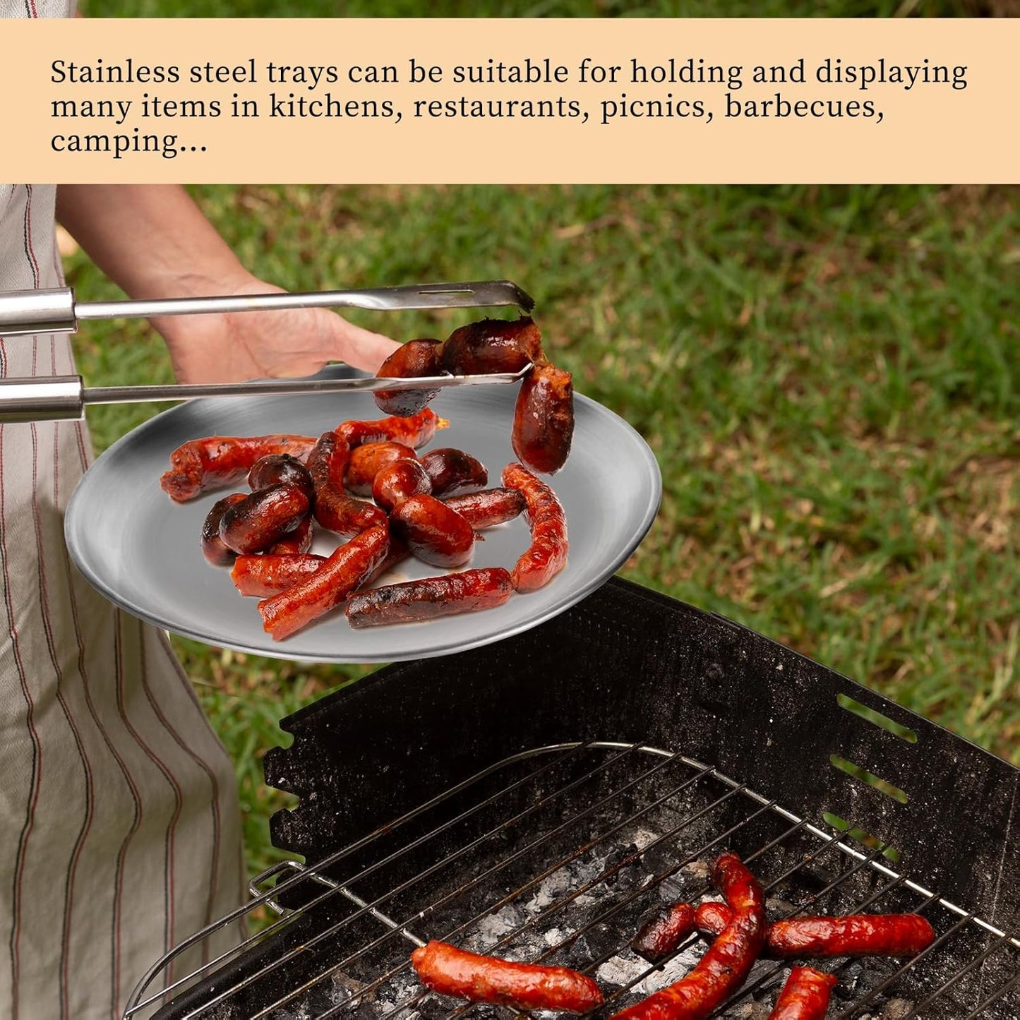 8 Pieces Stainless Steel Pizza Pan, 8 Inch Round Pizza Pans Reusable Pizza Plate Non Stick Small Pizza Pan for Baking, Serving, and Displaying