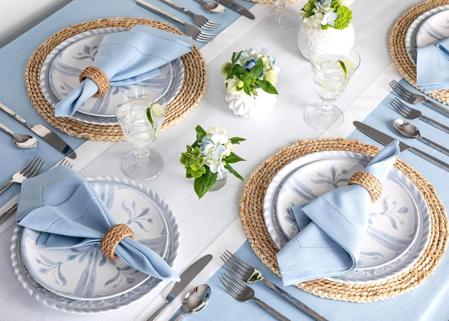 Solino Home Linen White Table Runner 36 Inches - Classic Hemstitch, 100% Pure Linen Coffee Table Runner 14 x 36 Inch Ideal for Dresser Tables - Fall, Autumn, Halloween, Thanksgiving, Holiday