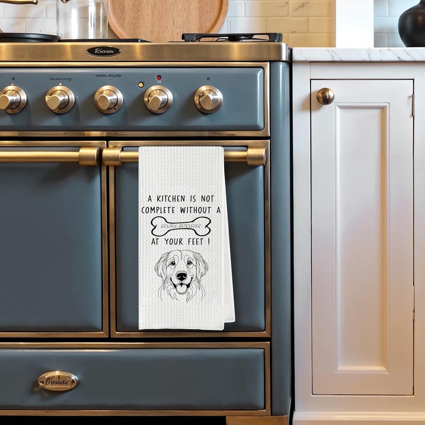 Golden Retriever Kitchen Towels, Ideal for Dog Lovers & Kitchen Decor, Great Gift for Golden Retriever Owners, 16 x 24 Inches