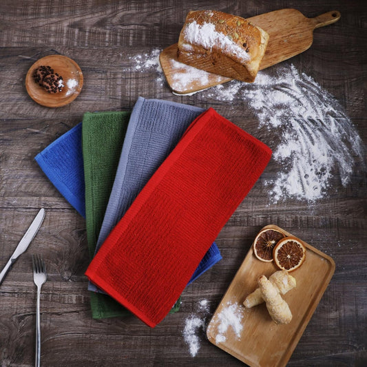 Dish Towels for Kitchen, Absorbent Cotton Kitchen Towels for Drying Dishes, Terry Cloth for Cleaning Set of 3