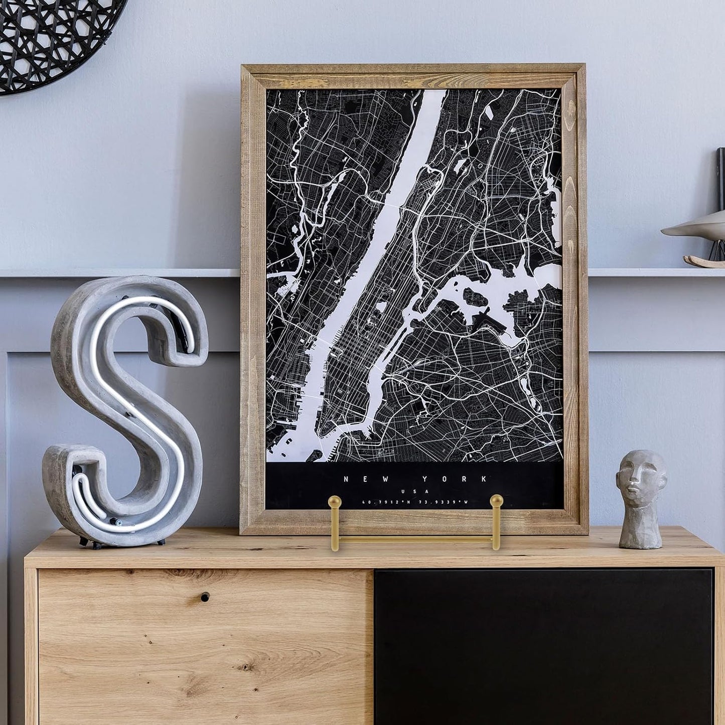 Hoteam 20 Pack Plate Stands for Display, 10 Pcs 4 Inch Metal Frame Plate Holder Display Stand and 10 Pcs 6 Inch Easel Rack for Pictures Photo Decorative Dish Collectibles Tabletop Art(Gold)