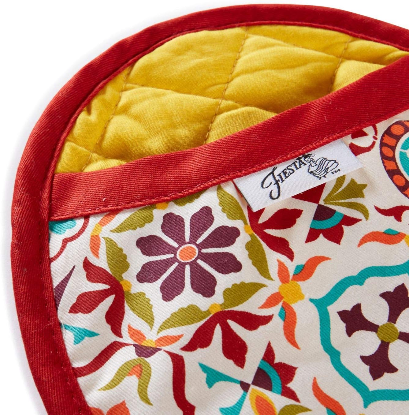 Fiesta Worn Tiles Oven Mitt & Pot Holder, Multi, 2 Piece
