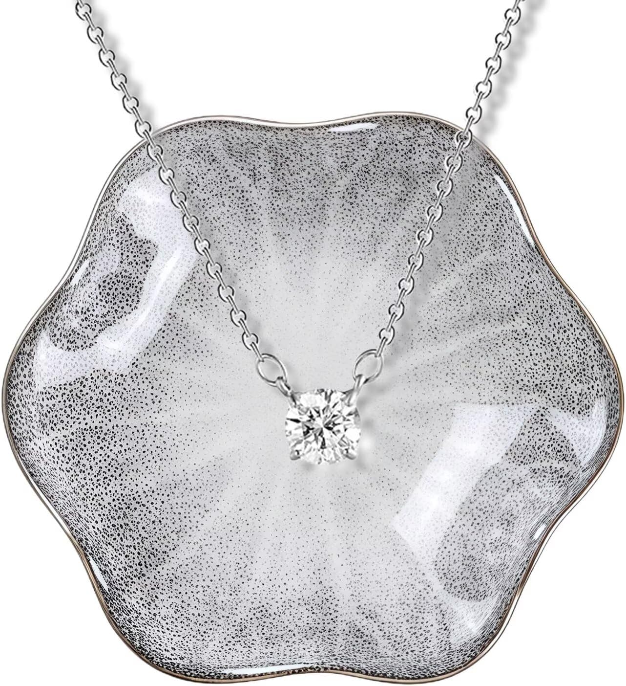 2Pcs Ceramic Jewelry Dish - Lotus Leaf Shape, for Ring Holder Necklace Small Key, Suitable for Mother Friend Sister, Gifts for Women, Cute Plate Trinket Tray, Home Decor (Grey & Blue)