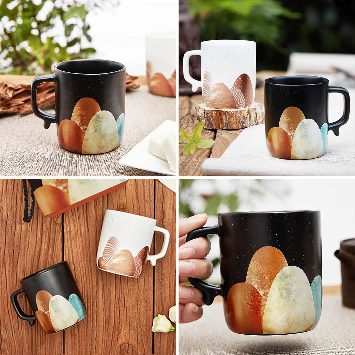 Unique Birthday Gifts Comfortable Handle, Non-Slip, Heat-Resistant Grip Customized Coffee Mug 14oz Black, Dishwasher & Microwave Safe, Daily Office and Home