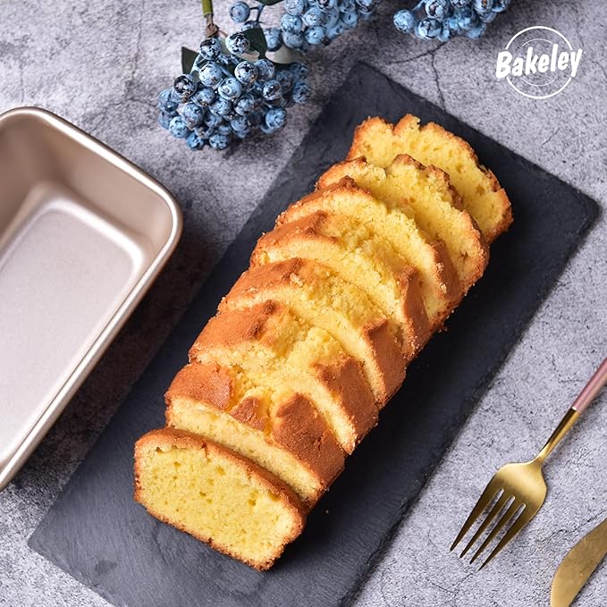 1Lb Loaf Pan, 7-inch Non-Stick Oblong Bread and Meat Bakeware for Oven Baking 7.28" × 4.52" x 2.55"