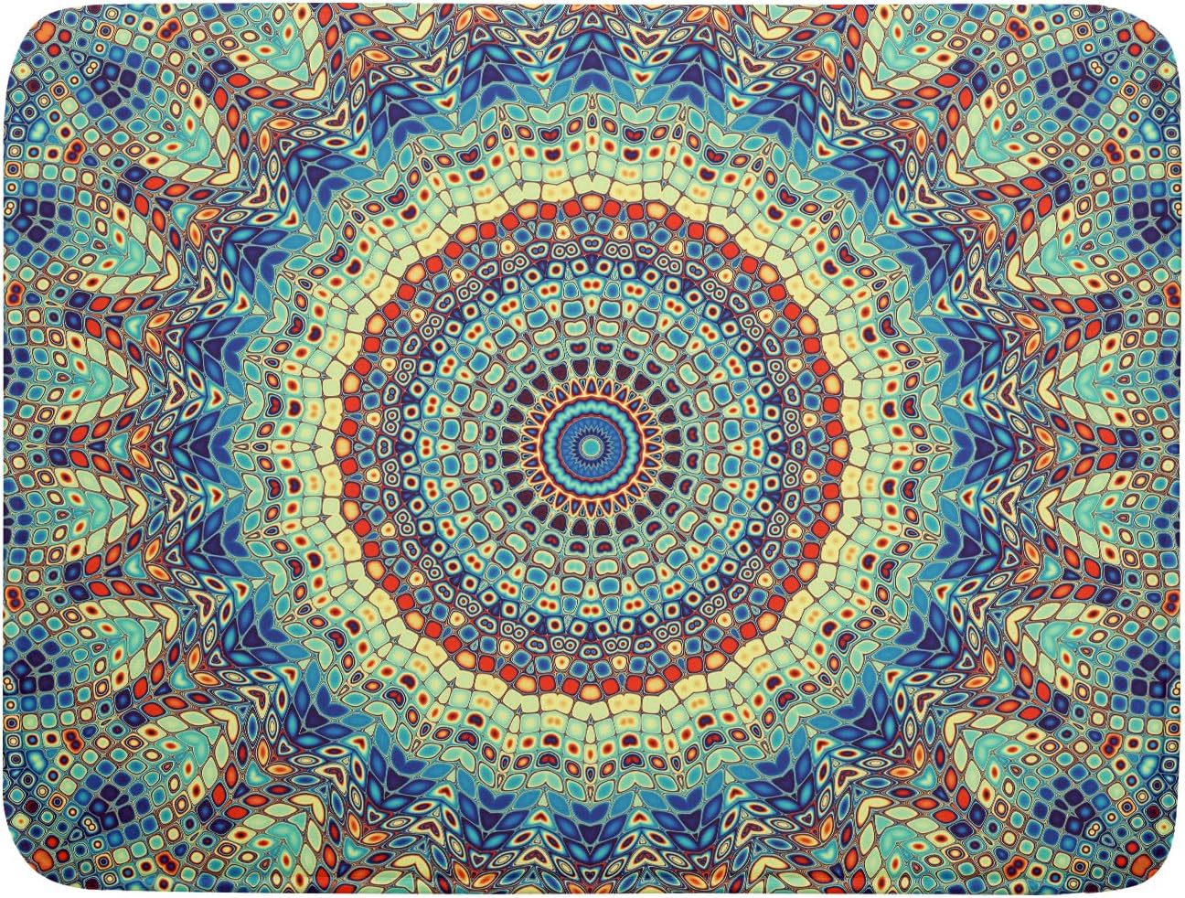 aportt Bohemian Drying Mats for Kitchen Counter 18×24 Inch Boho Mandala Ethnic Large Drying Mat for Dishes Microfiber Farmhouse Dish Rack Mat Drainer Pad Washable Absorbent Dry Mat