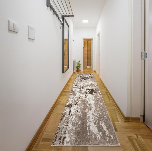 Keen Home Design Area Rugs - 2x18 Non-Shedding, Abstract Rugs for Kitchen, Living Room, Bedroom, Dining Room, Entryway - Size: 2'8" x 18', Multi