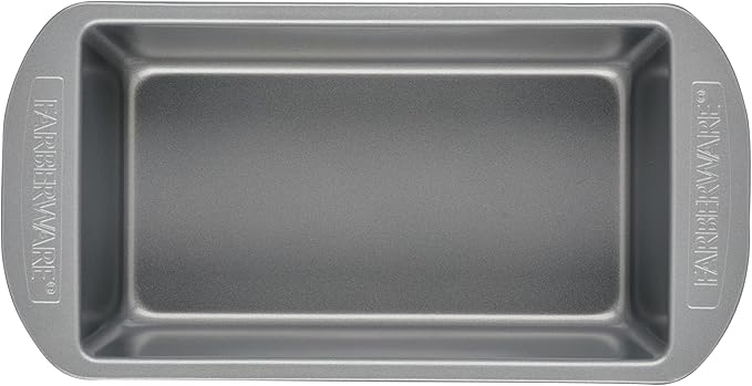Farberware Nonstick Bakeware 9-Inch x 5-Inch Loaf Pan, Gray -