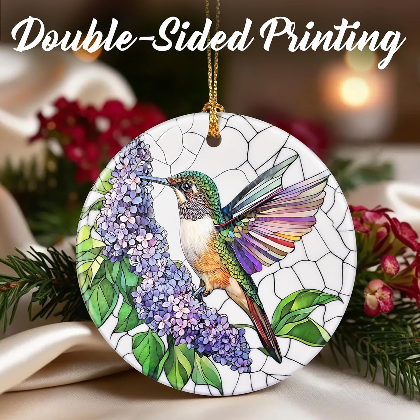Hummingbird Christmas Ornaments: Christmas Tree Ornaments, Holiday Decor for Hummingbird Lovers, Stocking Stuffers, Gift Ideas, Xmas Gifts & Gifts for Women, Mom, and Grandma