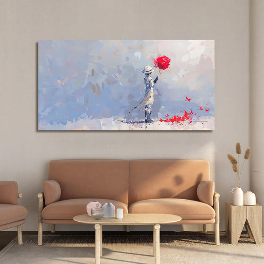 Canvas Wall Art Decor Modern Minimalist Wall Art Decor Wall Pictures For Living Room Artwork for Walls Colorful Wall Art Decorations Bedroom Office Home Wall Decor Aesthetic Ready to Hang 20" X 40"