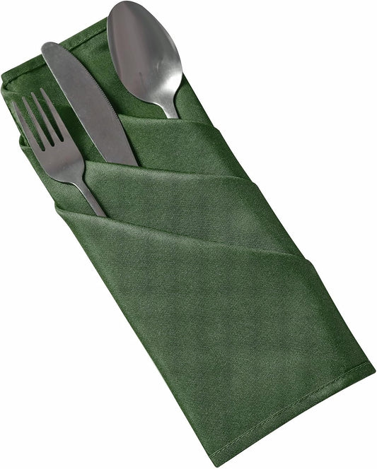 Bailarina Cloth Napkins Set of 40,17x17 inches Dinner Napkins Cloth Washable,Polyester Square Table Cloth Napkin Bulk with Hemmed Edges Ideal for Banquets, Parties and Weddings-Willow