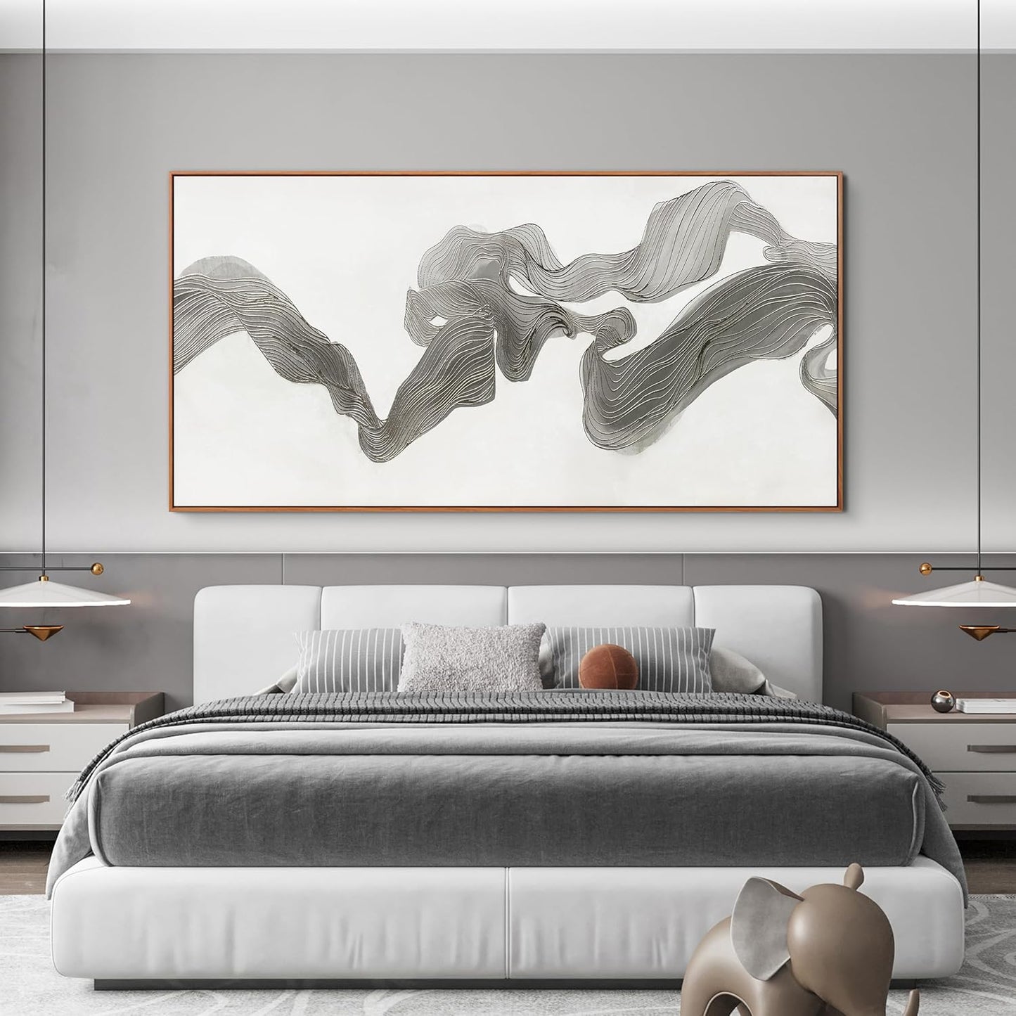 Abstract Wall Art Decor Large Wall Art for Living Room Abstrcat Canvas Art Wall Decor Modern Framed Wall Art Prints Abstrcat Art Artwork for Walls Decorations Bedroom Office Decor 29" X 58"