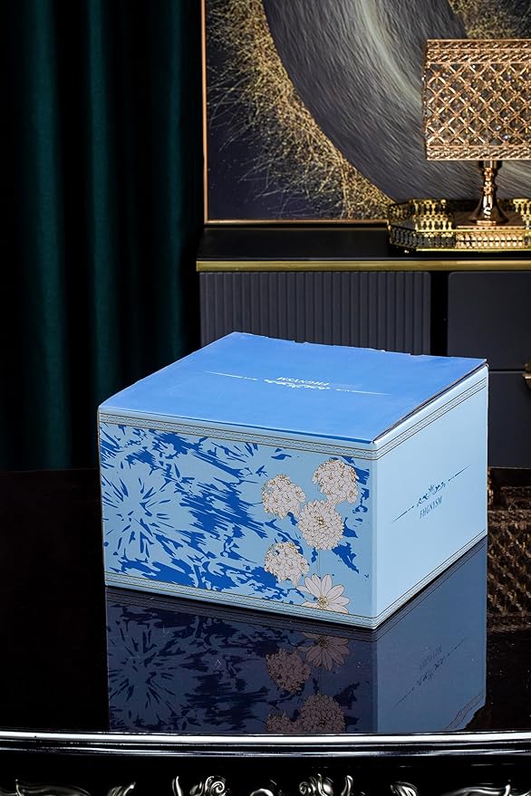 Artistic Bone China Dinnerware Set with Gold Trim, Handcrafted Jingdezhen Design, Glazed Inner Patterns, Service for 4 – Maple Leaf Collection