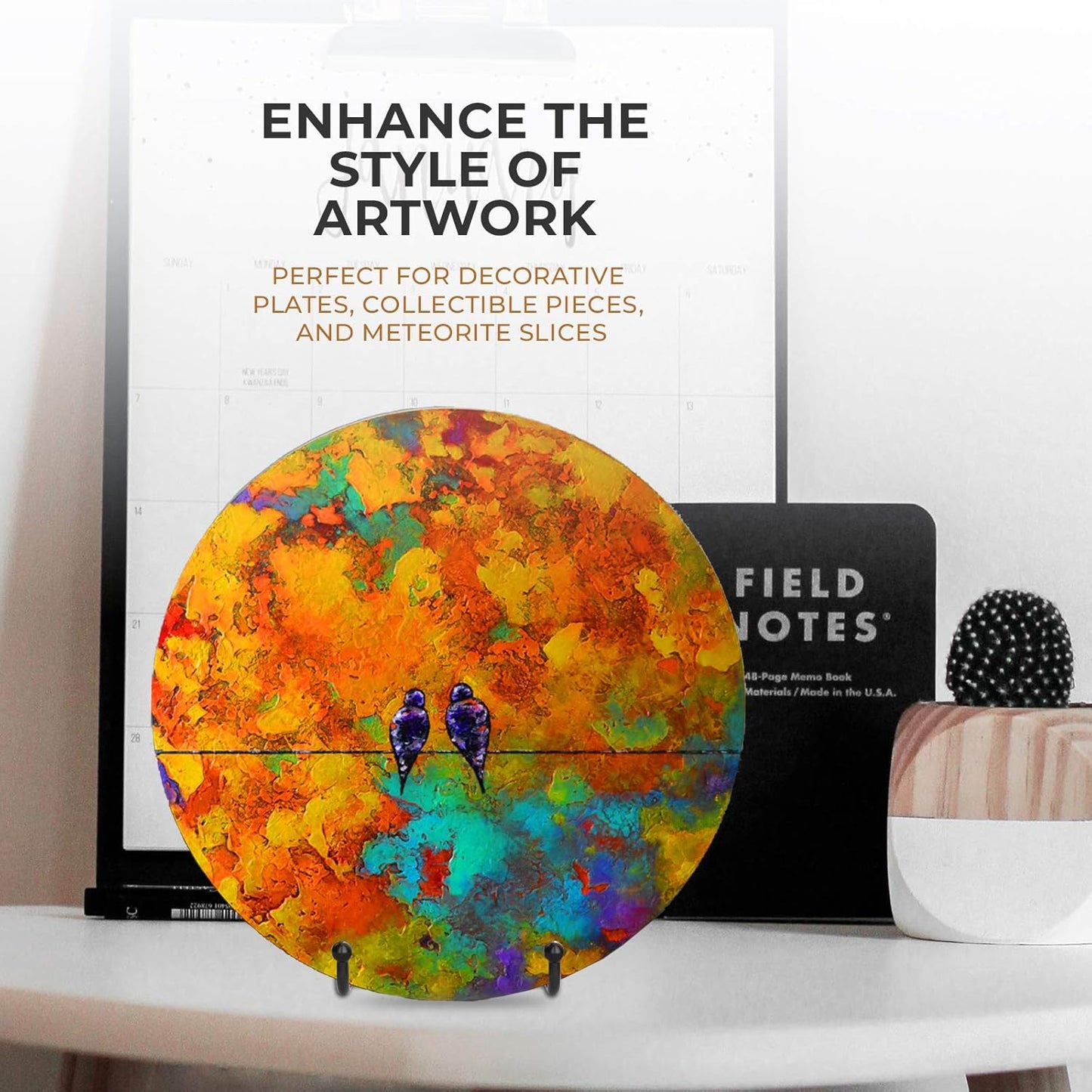 TR-LIFE 3 Pack 4.5 Inch Plate Stands for Display - Easel Holder Stand for Picture Frame, Decorative Platter, Book, Photo