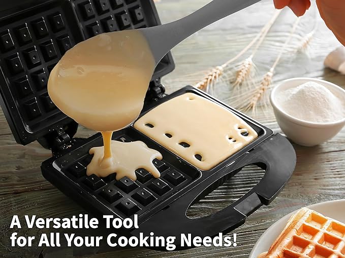 Zulay Kitchen Soup Ladle – Ergonomic, Heat-Resistant & Versatile for Serving Soup, Chili, Gravy & More - Gray