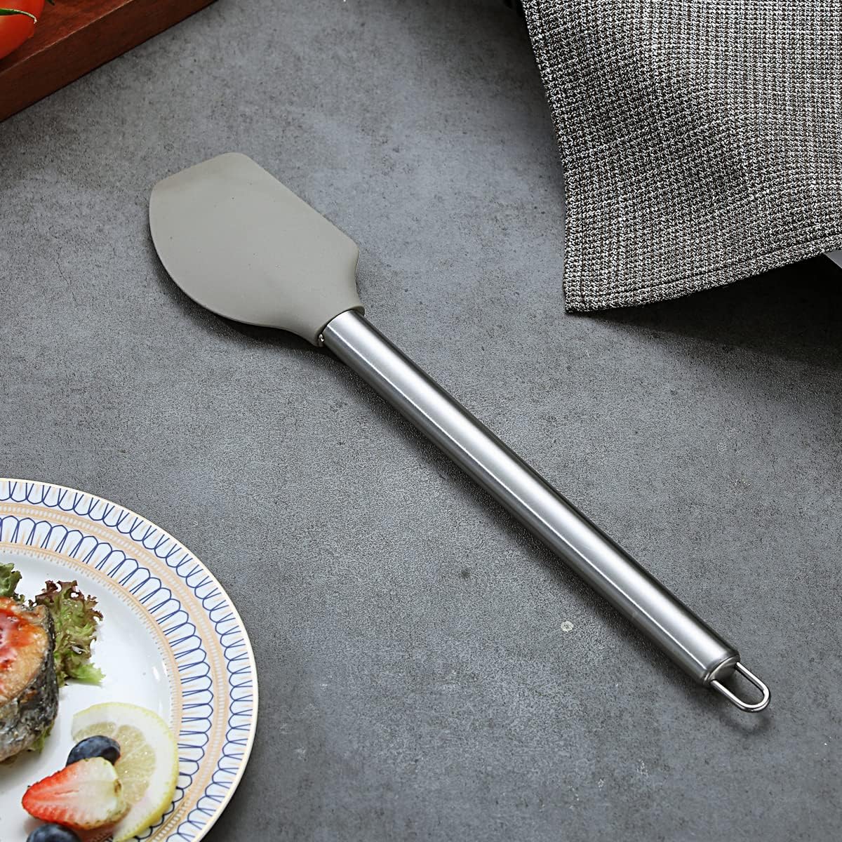 Berglander Spatulas Non-stick Silicone Flexible Scrapers Baking Mixing Tool, Baking Tools, Heat Resistant, Dishwasher Safe, Easy to Clean