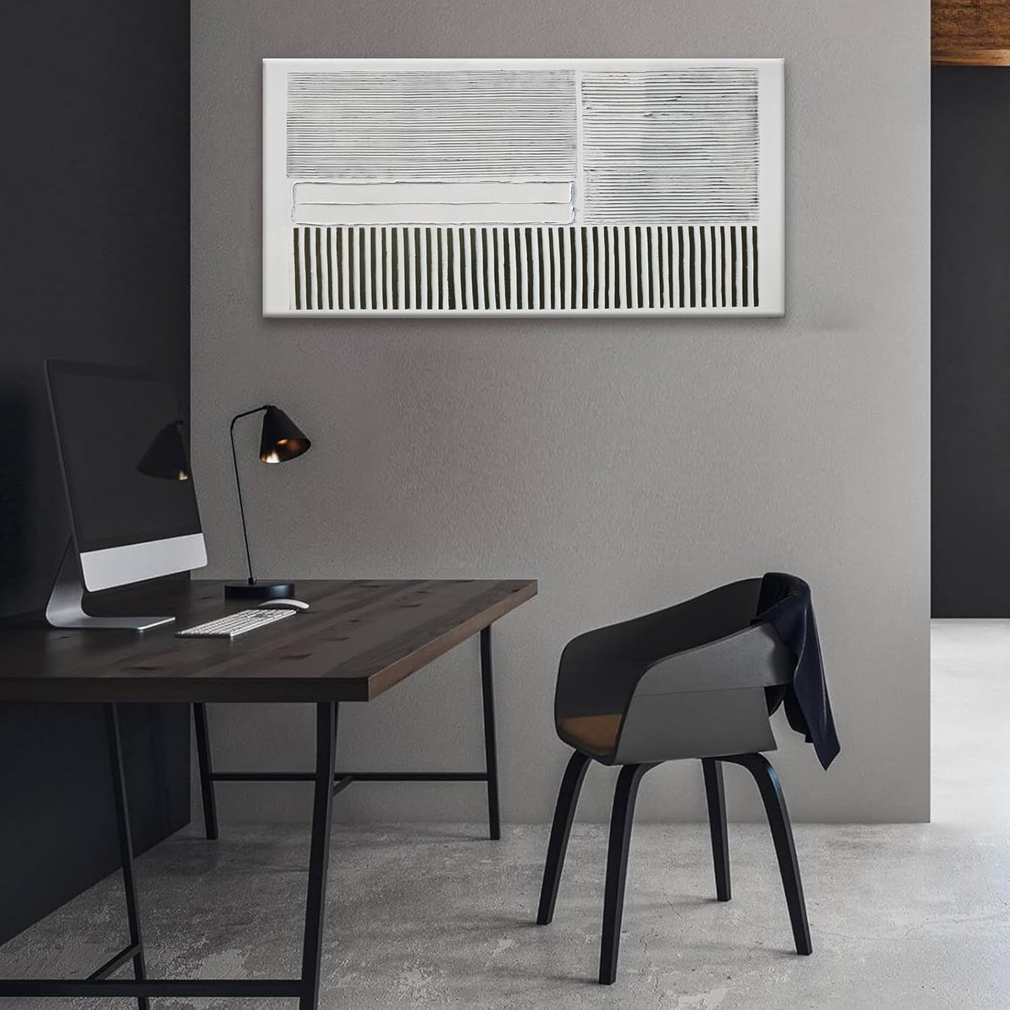 Canvas Wall Art Decor Modern Canvas Wall Art For Living Room Abstract Art Black and White Wall Art Decor Abstract Wall Art Prints Canvans Art Work For Bedroom Office Kitchen Wall Decor 20" x 40"