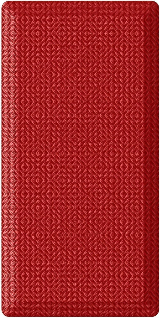 Ophanie Kitchen mats for Floor, 3/4 inch Thick, Kitchen Rugs, 20''x48'' Anti Fatigue Standing Cushioned Mat, Waterproof,Comfort Ergonomic mat for Office, Home, Sink, Red Non-Slip Bottom