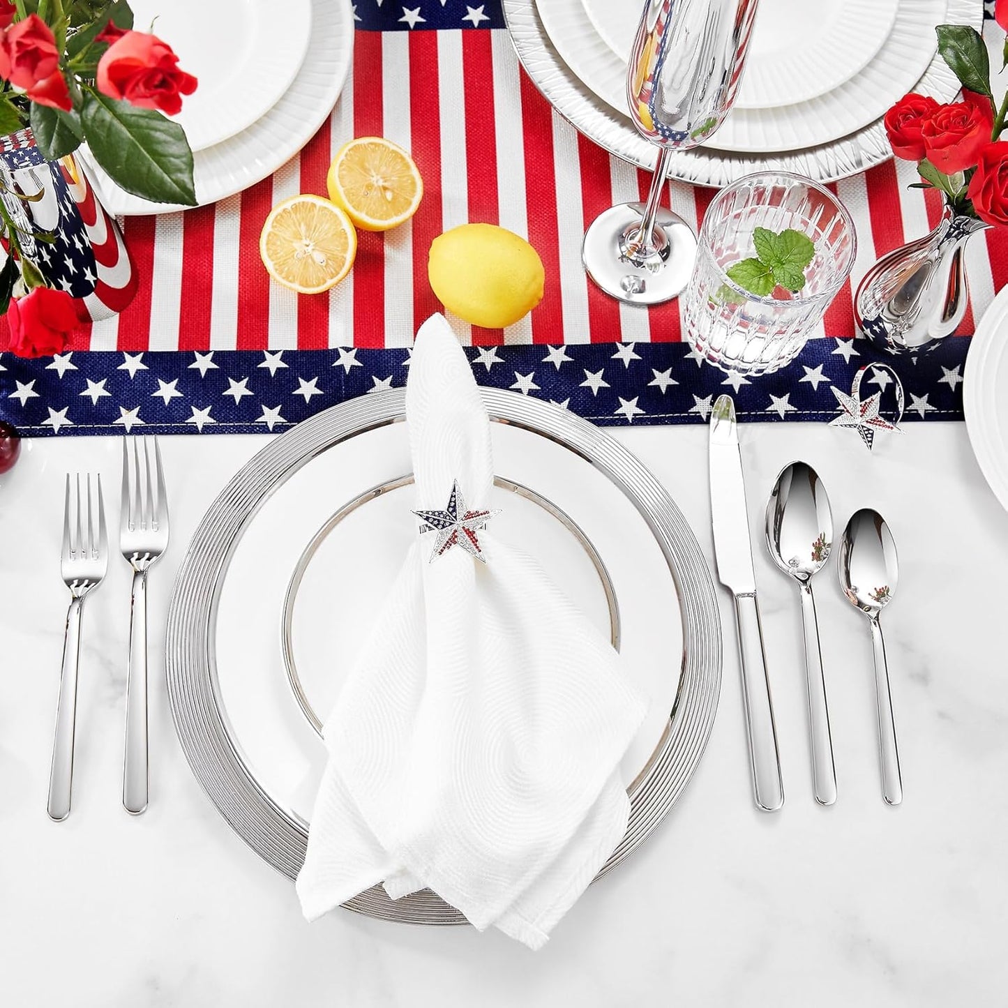 KEAWELL Premium Lucent Silverware Set, 20/45/65-Piece Mirror-Polished 18/10 Stainless Steel Flatware, Dishwasher Safe for Refined Dining and Entertaining (45, Silver)