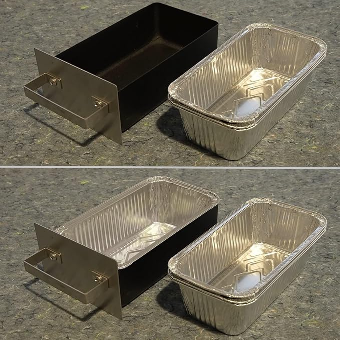 Griddle Drip Pan Liners for Member's Flat Top Grill, 30-Pack, Grease cup Liners Compatible with Treager Timberline 850 & 1300 Grill, 2lb Disposable Aluminum Pans