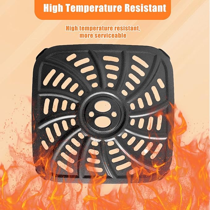 4QT Air Fryer Grill Plate for Gourmia GAF414 Digital Air Fryers, Upgraded Nonstick Air Fryer Grill Pan Crisper Plate Tray Rack Insert Grate Grid Shelf for 4QT Gourmia Air Fryer