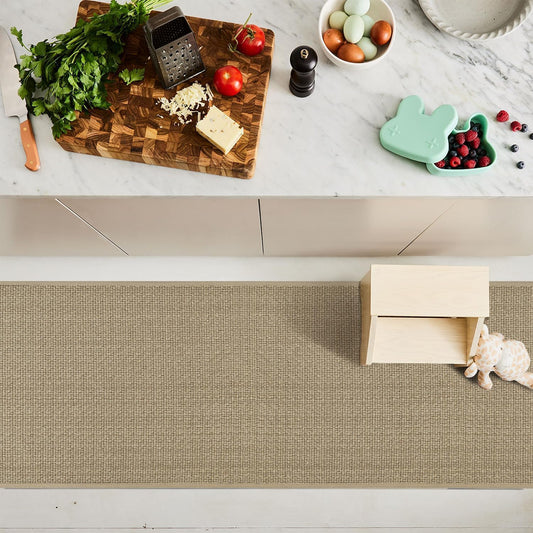 Artoid Mode Washable Non-Slip Rubber Backing Kitchen Rugs Doormat, Absorbent Kitchen Floor Mats in Front of Sink Kitchen Mats for Floor Home Decor 24x72 Inch