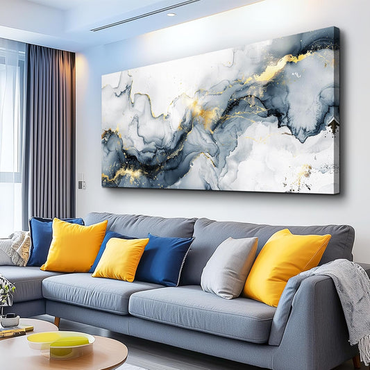 KELIYUAN Canvas Wall Decor For Bedroom Abstract Wall Art For Living Room Office Decorations Ink Minimalism Art Paintings Large to Hang Wall Pictures Artwork Modern Home Decor Posters 30"x60"