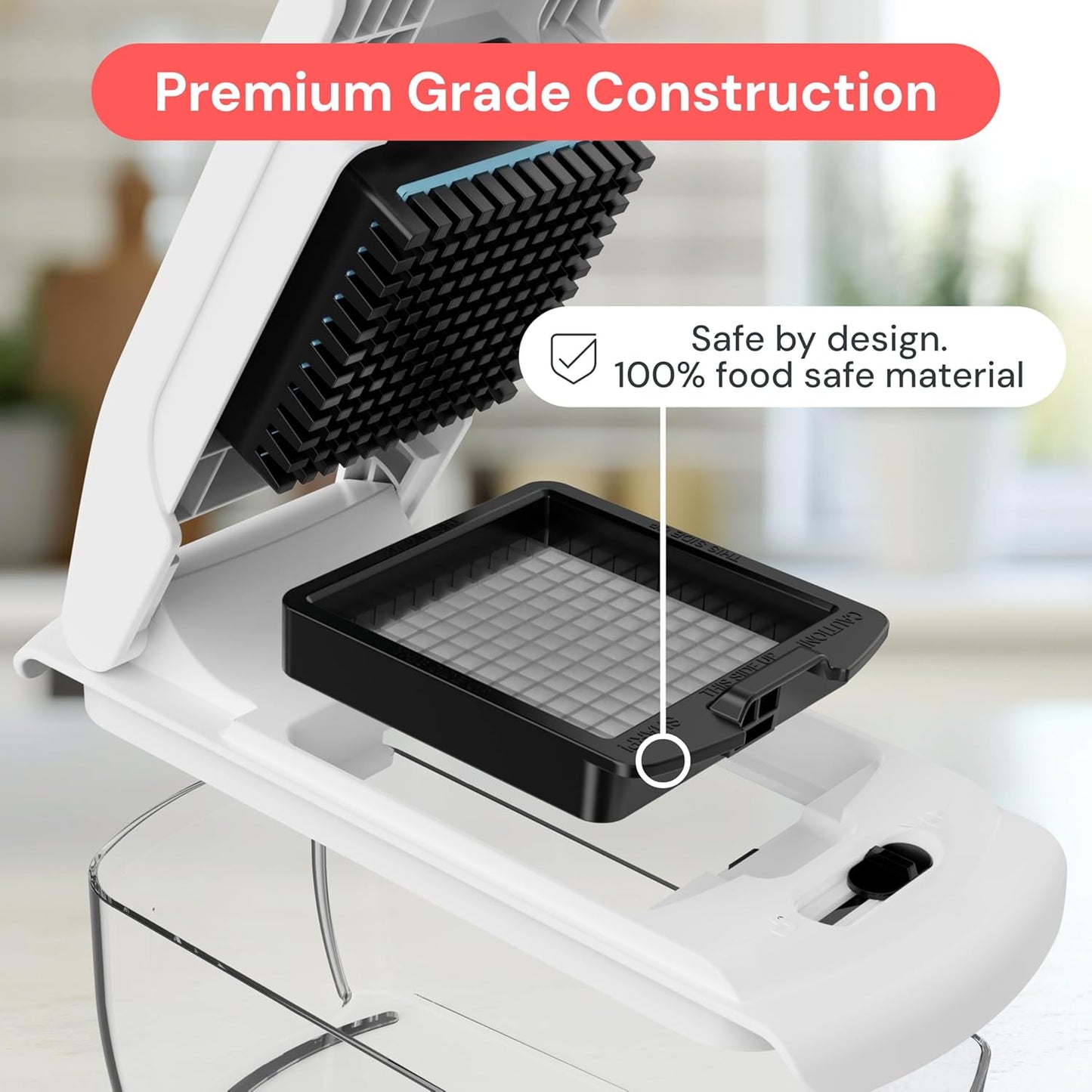 Fullstar The Original Pro Chopper - Vegetable Chopper and Spiralizer, Food Chopper with Container, Fruit Slicer, Kitchen Gadgets & Accessories, Home Essentials (8 in 1, White)