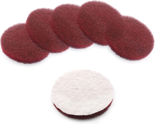 Heavy Duty Scour Pads, Non-Scratch Scrub Sponges, ULIFESTAR 5PCS Dish Scrubber Scouring Pads, Dual-Sided Reusable Household Scrub Pads for Dishes,Dish Cleaning Tool,Kitchen Scrubbers & Metal Grills