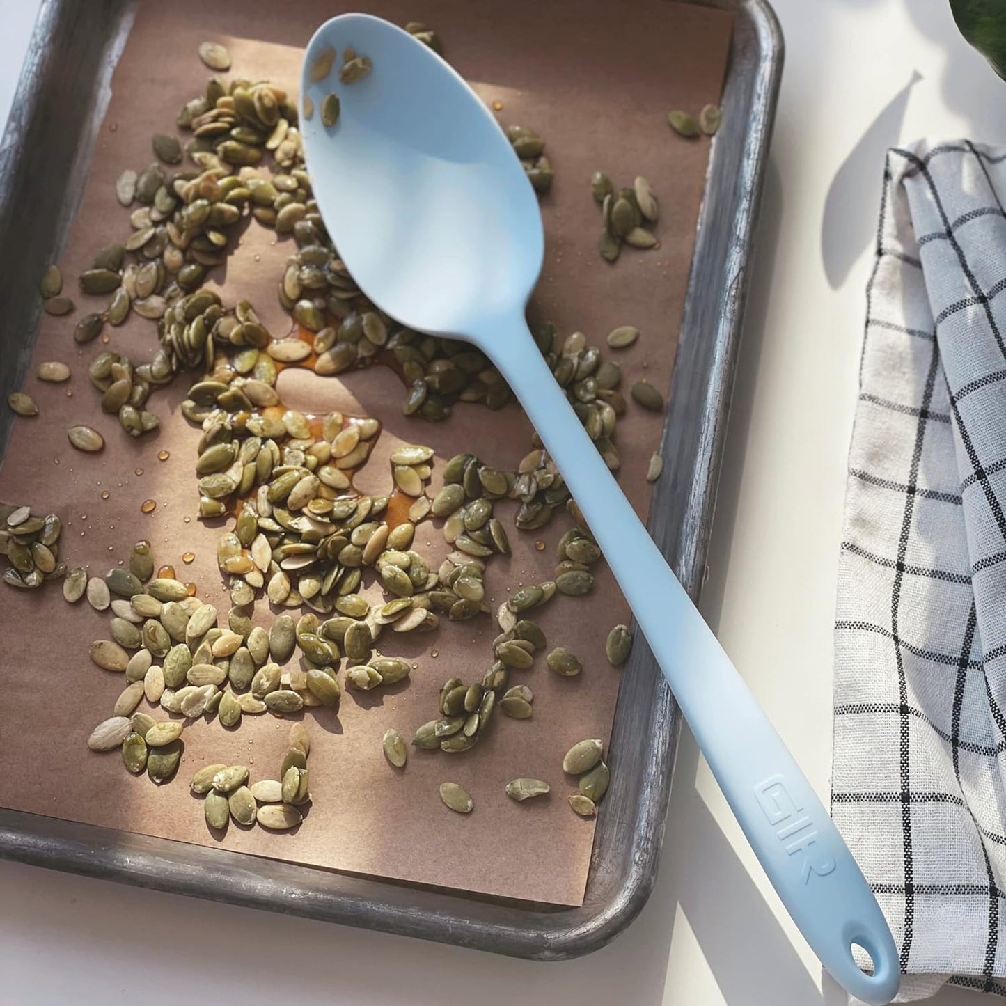 GIR: Get It Right Silicone Spoon, High Heat Resistant Kitchen Tool - Non toxic cooking utensils for Nonstick Cookware, Cooking, Baking and Mixing, Ultimate - 13IN, Red