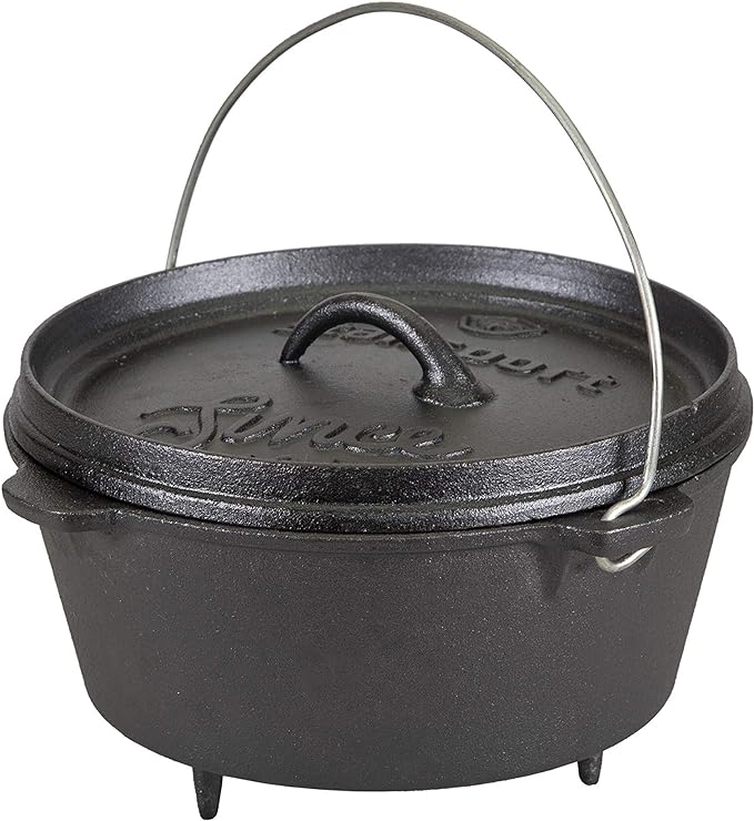 Stansport Pre-Seasoned Cast Iron Dutch Oven
