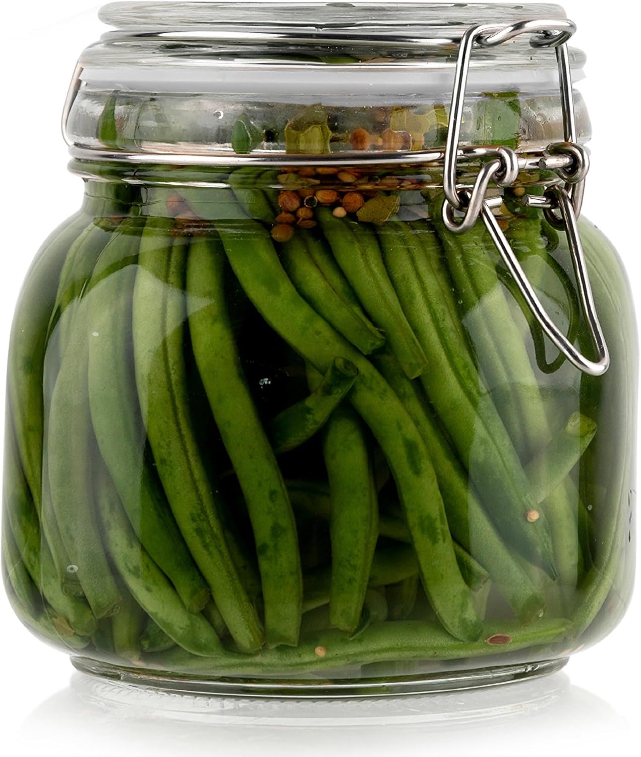 Galashield Glass Jars with Lids Food Storage Jars with Airtight Lids Leak Proof Glass Canisters [25 oz]