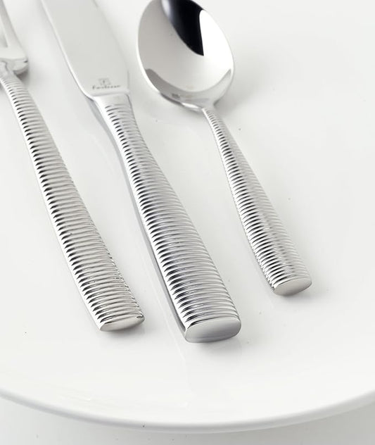 Fortessa 5pps-103-20PC Ringo Flatware 20 Piece Place Setting, Polished Stainless