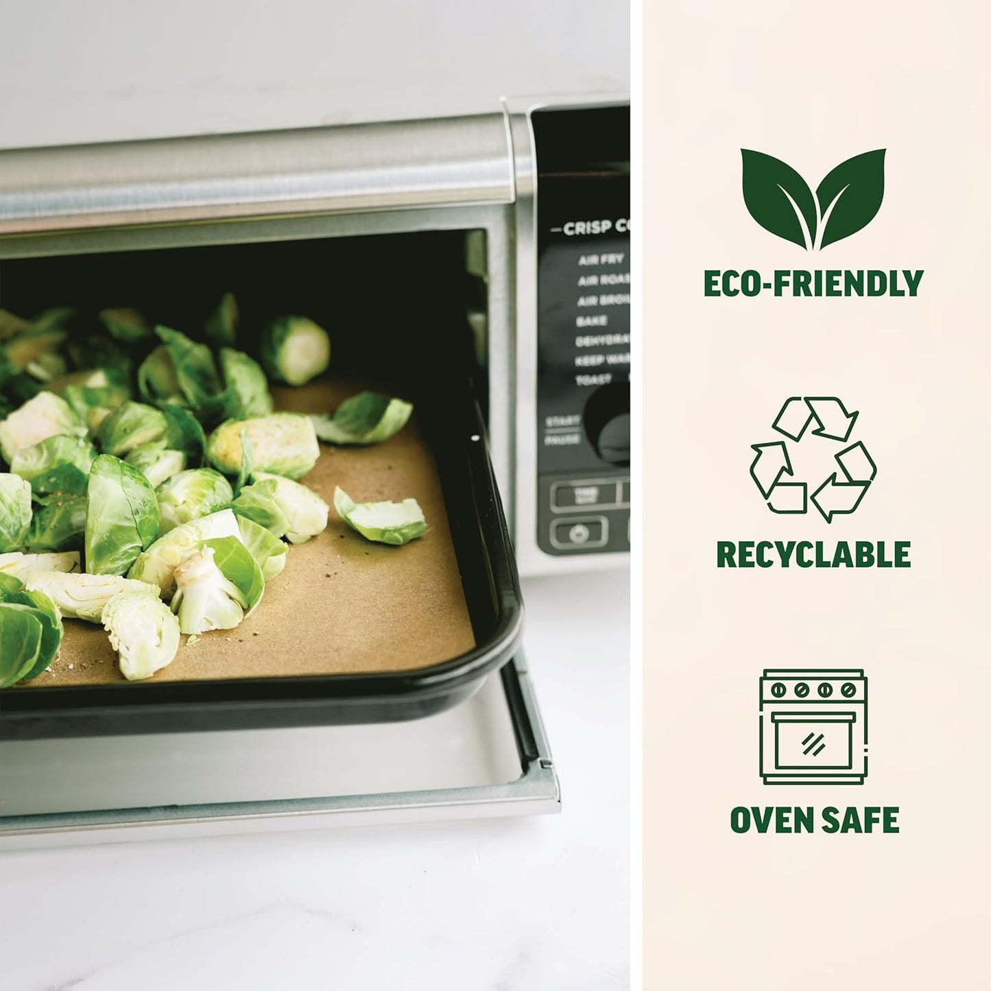 Zenlogy 12x12 Parchment Paper Squares (200 Sheets), Unbleached, High Heat, Non-stick, Pre-cut Baking Paper for Dehydrator, Ninja Foodi Flip Air Fryer, Toaster Oven, and so much more.