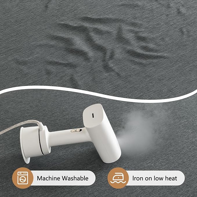 Fabric Rectangle Grey Table Cloth, Faux Linen Textured Stain Resistant & Reusable Rectangular Tablecloth, Anti-Scratch for Dinning Kitchen Party, 60 x 102 Inch