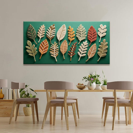 Tsomzxng Boho Wall Art For Living Room Modern Bohemian Feather Wall Decor Prints Artwork Canvas Art Wall Decor Painting Green Wall Art Picture For Bedroom Apartment Home Artwork 24 X 48 Inch