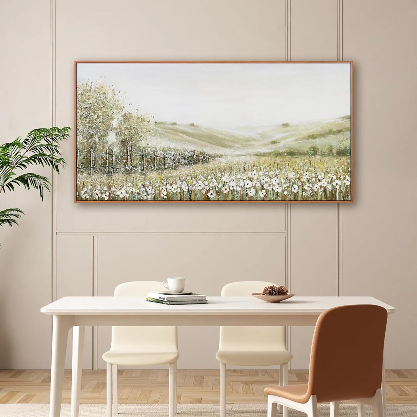 Canvas Wall Art Decor Home paintings Wall Art Prints Modern Framed Wall Decorations Natural Mountain Wilderness Landscape Artwork for Living Room Bedroom Kitchen Office Decor 24×48 inch