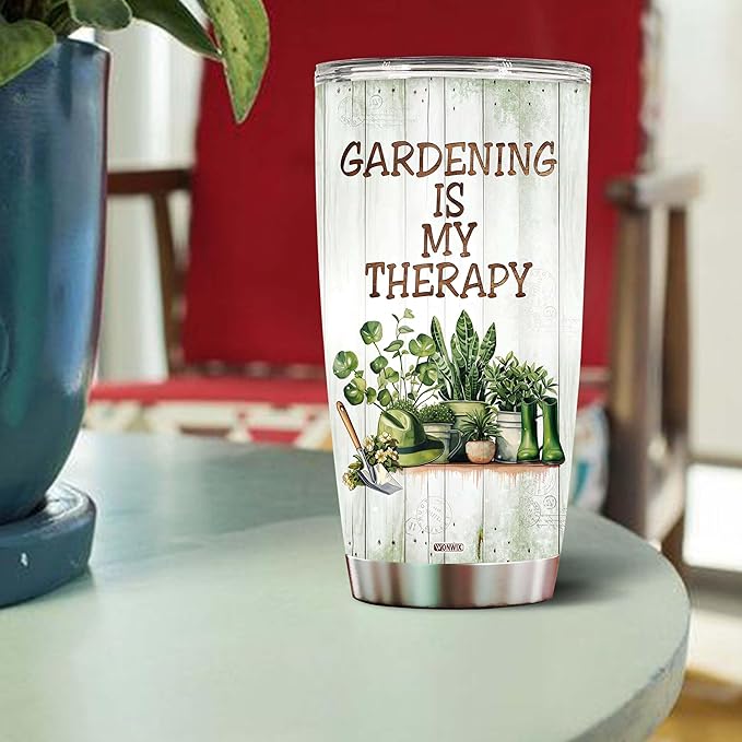 Gardening Gifts for Women Mom Wife Grandmother Funny Gardening Travel Mug Coffee Cup Gift for Garden Lover Plant Lady Gardener Thermos Tumblers 20oz Stainless Steel Christmas Birthday