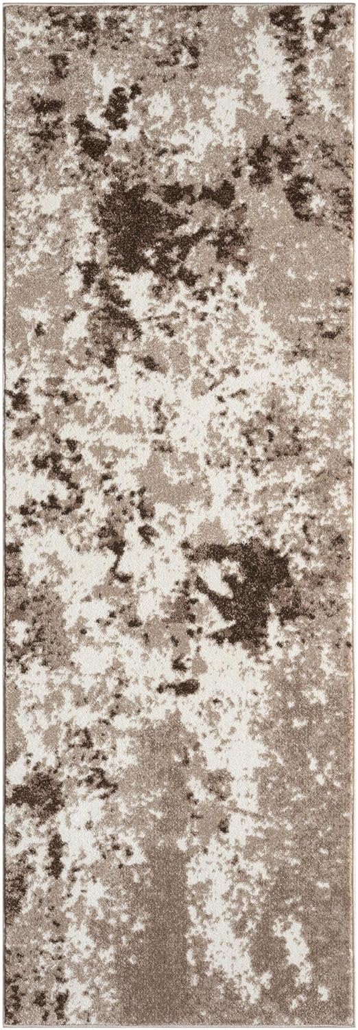 Keen Home Design Area Rugs - 2x18 Non-Shedding, Abstract Rugs for Kitchen, Living Room, Bedroom, Dining Room, Entryway - Size: 2'8" x 18', Multi