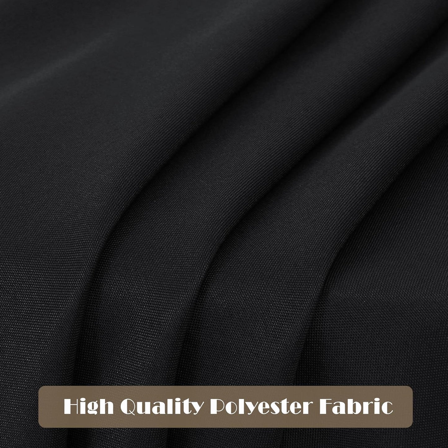 sancua 4 Pack Black Tablecloth 60 x 84 Inch, Rectangle Table Cloth for 4ft Tables - Stain and Wrinkle Resistant Washable Polyester Table Cover for Dining Wedding Banquet Party Buffet Restaurant