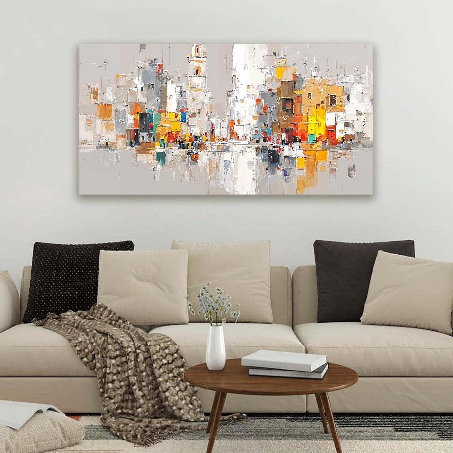 Canvas Wall Art Decor Modern Wall Art for Living Room Colorful Abstract Wall Art Prints Artwork for Walls Abstract Art Pictures Abstract Canvas Art Wall Decor Bedroom Office Decorations 20" X 40"