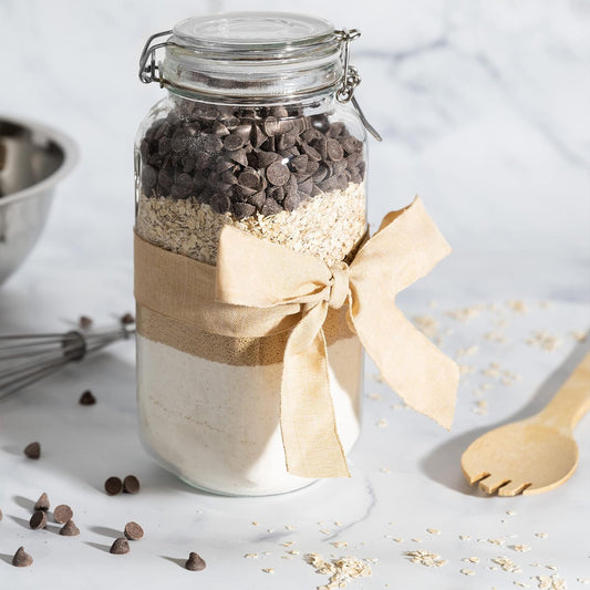 Galashield Glass Jars with Lids Food Storage Jars with Airtight Lids Leak Proof Glass Canisters Kitchen Jars [67 oz]