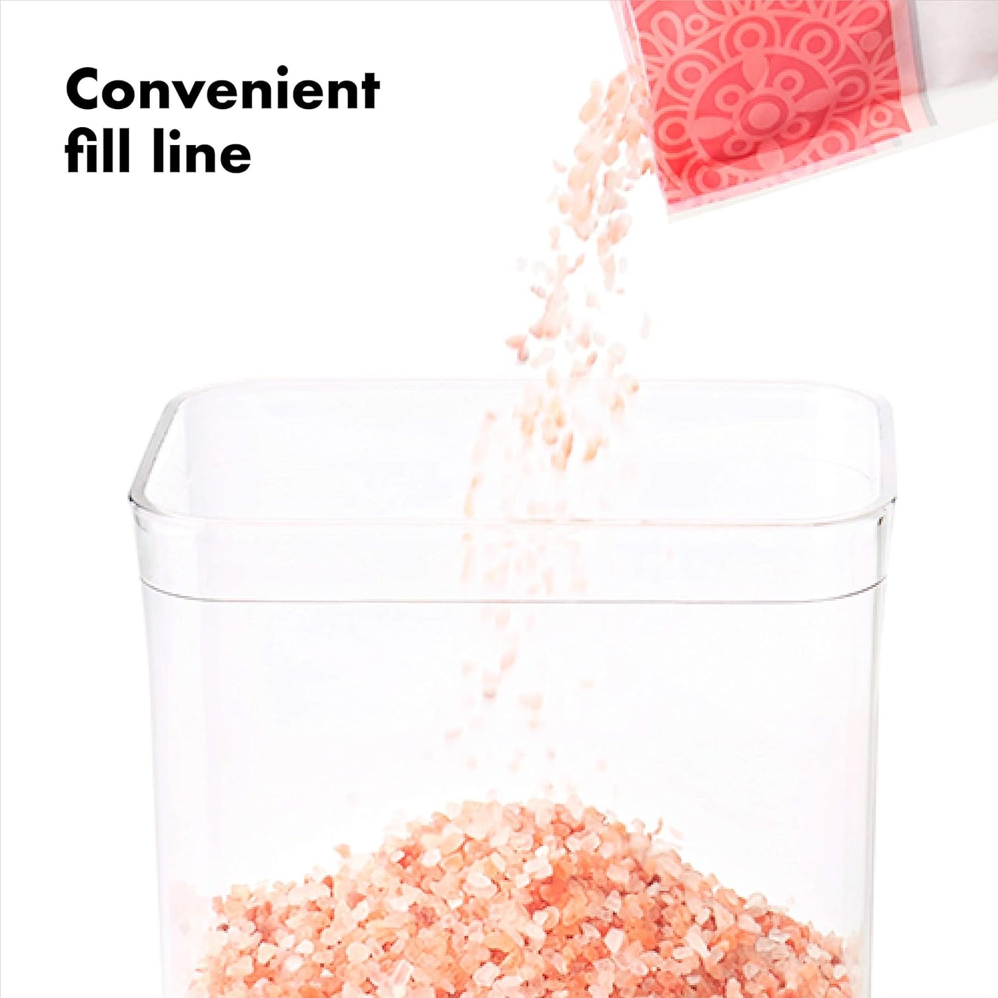 OXO Good Grips POP Container - Airtight Food Storage - Small Square Tall 2.3 Qt Ideal for spaghetti, linguini and lasagna
