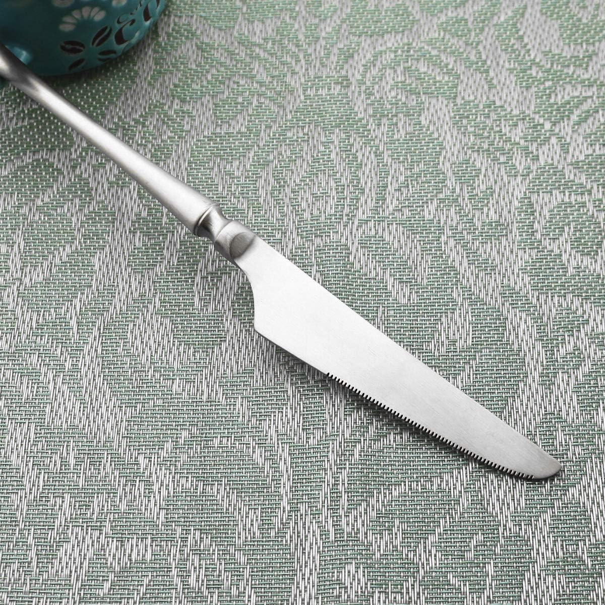 Gugrida Unique & Beautiful Flatware Set - 5 Piece Iridescent Silverware Sets | 18/10 Stainless Steel Reusable Cutlery Set | Utensils Service For 1 with Dessert Fork, Knife, Spoon, Dinner Fork