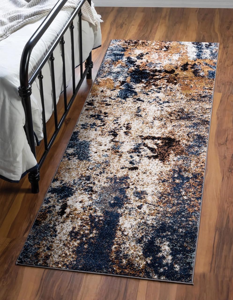 Keen Home Design Area Runner Rugs - 2x12 Non-Shedding, Abstract Runner for Kitchen, Living Room, Bedroom, Dining Room, Entryway - Size: 2'8" x 11'11", Multi