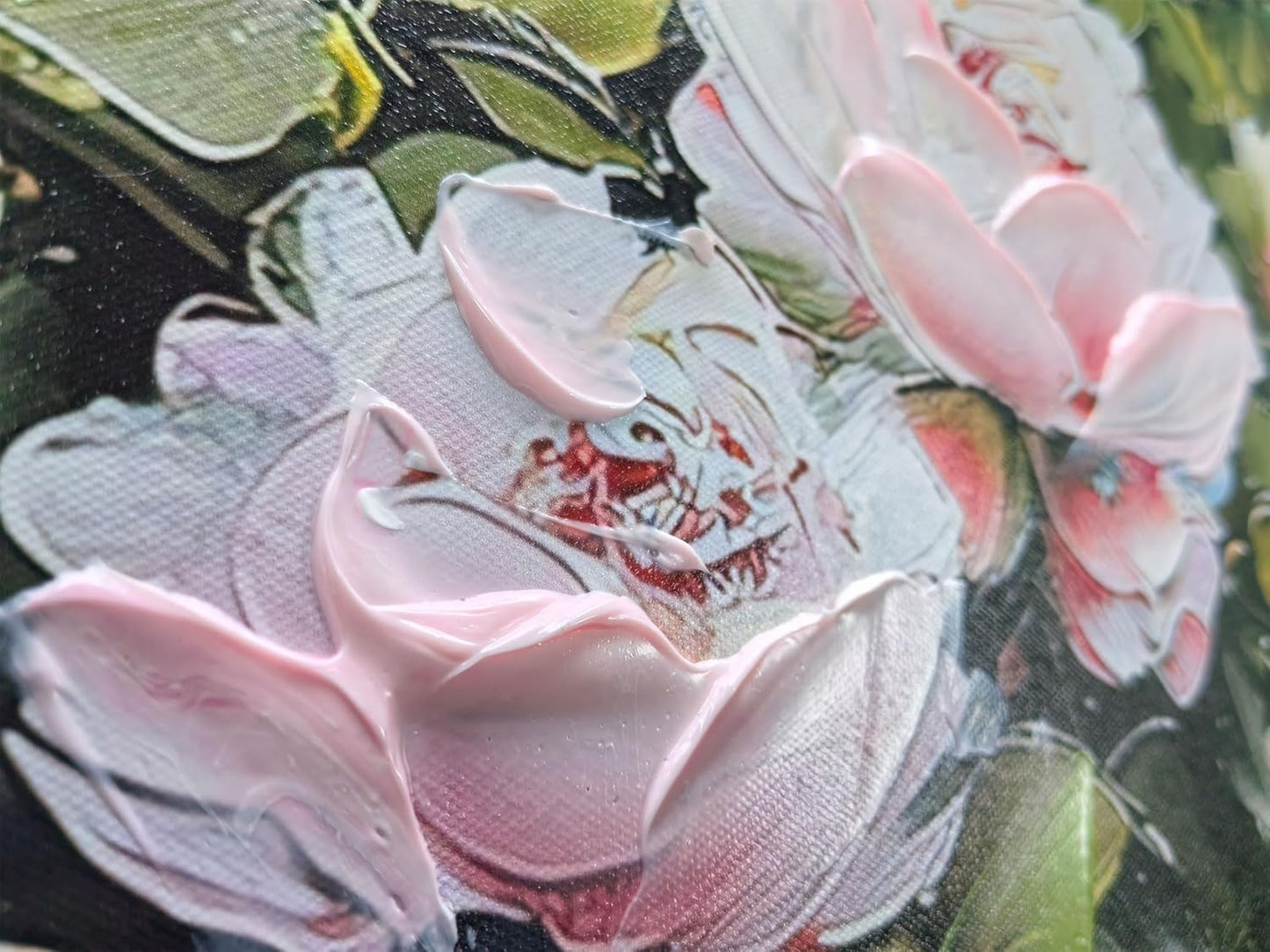 Ardemy Rose Canvas Wall Art for Living Room Floral Framed Pictures Wall Decor Extra Large Paintings Flower Textured Bedroom Artwork Dining Room Home Office Kitchen,58"x29"