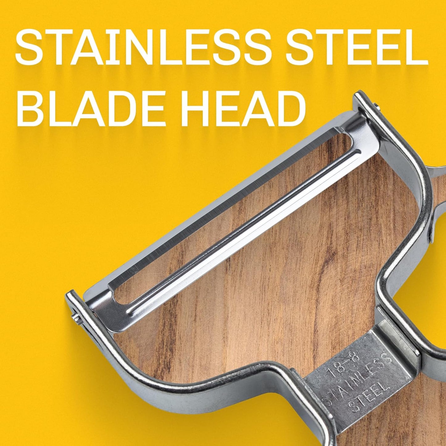 LURCH Germany Universal Ultra Sharp Stainless Steel Vegetable Y Peeler for Potatoes, All Fruits & Veggies | Non-Slip Comfortable Handle | 5.1 x 2.3 Inches / 13 cm x 6 cm - Black