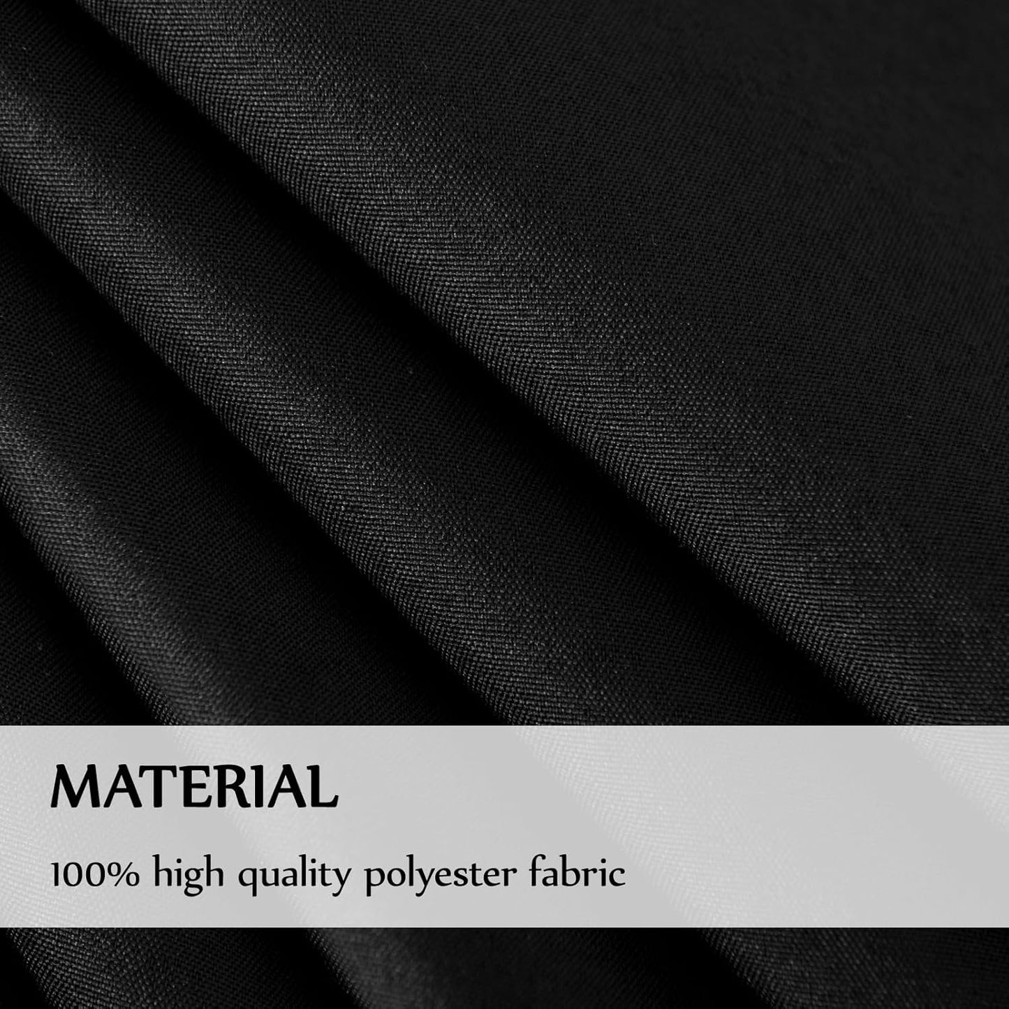 Rectangle Tablecloths 90x132 Inch 10 Pack Black Tablecloth Washable Decorative Linen Polyester Table Cloths for Dining Table Banquets Buffet Parties and Wedding